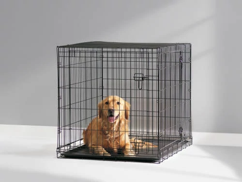 SAVIC Dog Cottage - ketrec (fekete) kutyák részére (107x72x79cm)