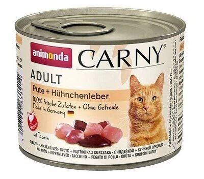 Animonda Carny Adult (pulyka,csirkemáj) konzerv - Felnőtt macskák részére (200g)
