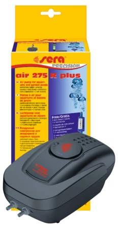 Sera Air 275 R Plus - levegőpumpa dupla csatlakozóval és szabályzóval (6W)