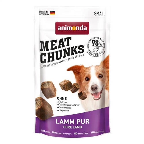 Animonda Meat Chunks Lamm pur - jutalomfalat (bárány) kutyák részére (60g)