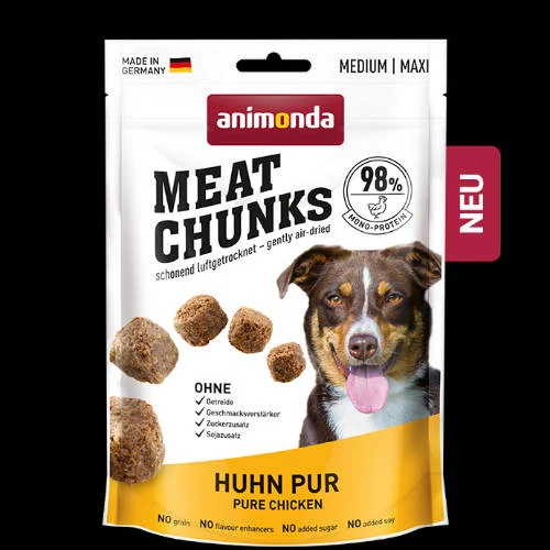 Animonda Meat Chunks Chicken pur - jutalomfalat (csirke) kutyák részére (80g)