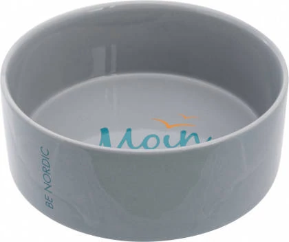 KT24: Trixie Be Nordic Ceramic Bowl - kerámi tál (szürke,mintás) kutyák részére (1,4l /Ø20cm)