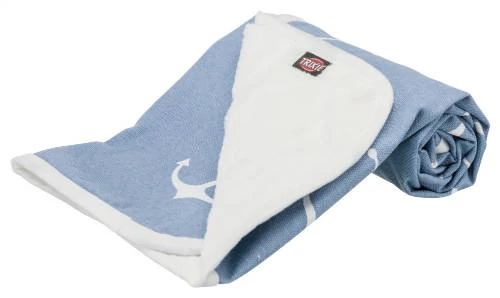 Trixie Anchor Blanket - mintás takaró (világoskék) kutyák részére (150x100cm)