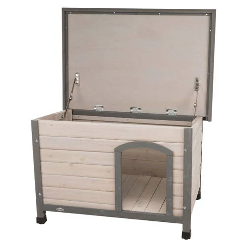 Trixie Classic Dog Kennel - kutyaház (szürke) féltetős (M-L) 104x72x68cm