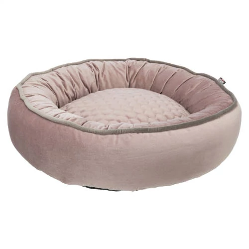 KT24:Trixie Livia Bed - kerek, peremes fekhely (antik rózsaszín) kutyák részére ((Ø50cm)