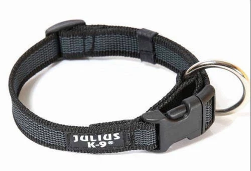 Julius K-9 Color&Gray nyakörv (20mm/27-42cm) fekete-szürke