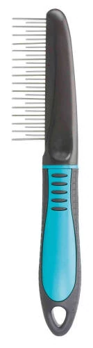 Trixie Coat Untangler Combi - Kombinált bontófésű (türkizkék,fekete) kutyák részére (22cm)