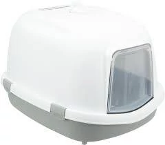 Trixie Primo XXL Litter Tray - fedeles macska wc (szürke/fehér) macskák részére (56x47x71cm)