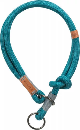 Trixie Be Nordic Collar - nyakörv fonott kötélből (petrolkék/világos szürke) S-M (40cm/Ø8mm)