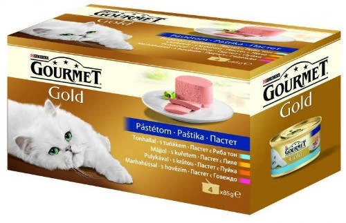 Gourmet Gold Duó Multipack (pástétom) nedvestáp - macskák részére (4x85g)