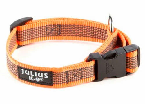 JK9 Color&Gray nyakörv 25mm/39-65cm, UV-narancs-szürke CSOMAGOLT