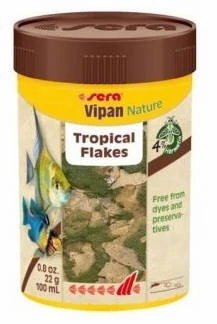 Sera Vipan nature - lemezes táplálék díszhalak számára (100ml)