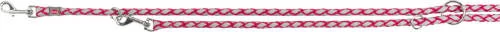Trixie Cavo Reflect Adjustable Leash - fényvisszaverő,fonott póráz - fukszia - (S-M) Ø12mm/2m