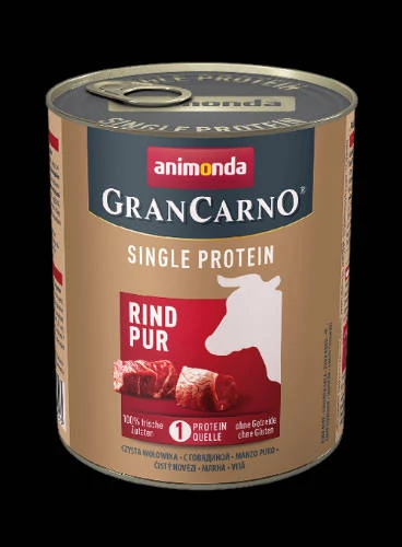 Animonda GranCarno Adult (single protein) konzerv - Felnőtt kutyák részére, marhahússal (800g)