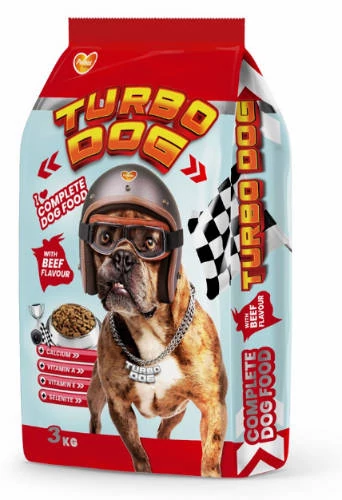 Panzi Turbó Dog Adult Beef (marha) száraztáp - Felnőtt kutyák részére (3kg) - raklapos (144db)