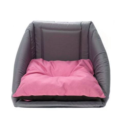 Kifutó Termék Comfy Lola Trio bed 3in1 - fekhely (szürke,rózsaszín) kutyák és macskák részére (43x43x39cm)