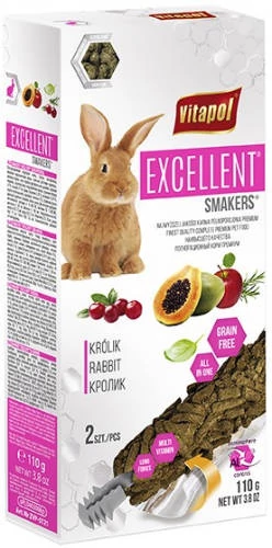 Vitapol Excellent - Dupla rúd (gabonamentes) nyúlak részére (110g)