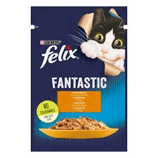 Felix Fantastic - alutasakos (csirke) nedves eledel aszpikban macskák részére (85g)