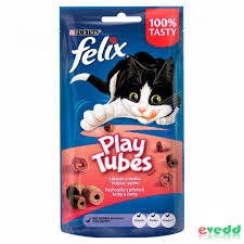 Felix Play Tubes - jutalomfalat (pulyka,sonka) macskák részére (50g)