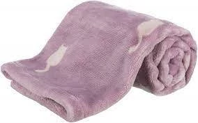 Trixie Lilly Blanket - takaró (berry,cica mintás) macskák részére (70x50cm)