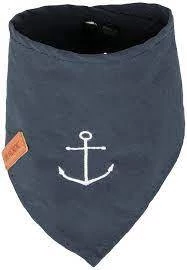 KT24: Trixie Be Nordic neckerchief - kendős nyakörv (sötétkék, mintával) kutyák részére (L) 50cm