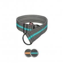 KT25.Trixie Fusion Stop-the-pull Collar, - széles, félfojtó nyakörv (szürke,óceánkék) kutyák részére (S-M) 28-38mm/35mm