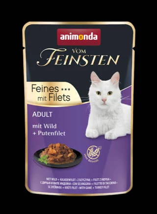 Animonda Vom Feinsten Feines Filets (vad, pulykamellfilé) alutasakos macskák részére (85g)