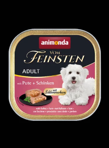 Animonda Vom Feinsten Adult (pulyka+sonka) alutálkás - Felnőtt kutyák részére (150g)
