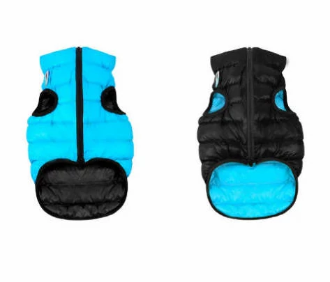 AiryVest kutyaruha kifordítható, M 50,fekete-kék