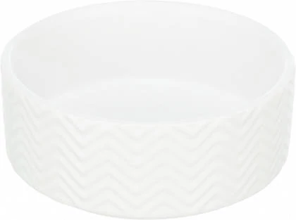 Trixie Ceramic Bowl - kerámia tál (nyomott mintával, fehér) kutyák részére (0,4l/13cm)