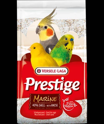 Versele-Laga Prestige Marine Shell Sand Kristal - madárhomok (fehér, kagyló- és osztrigahéjjal) díszmadarak részére (5kg)