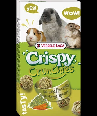 Versele-Laga Crispy Crunchies Hay - kiegészítő eleség (keksz) nyulak és rágcsálók részére (75g)