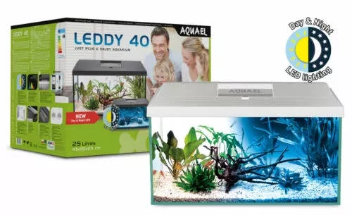 AquaEl Leddy Day & Night 40 white - akvárium szett (fehér) 25l/41x25x25cm