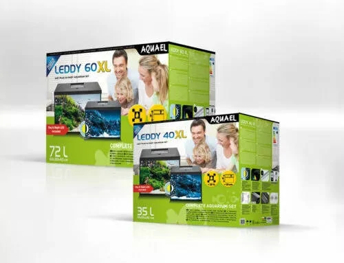 AquaEl Leddy XL Day&Night Set - akvárium szett (fekete) 72l/60x30x40cm)