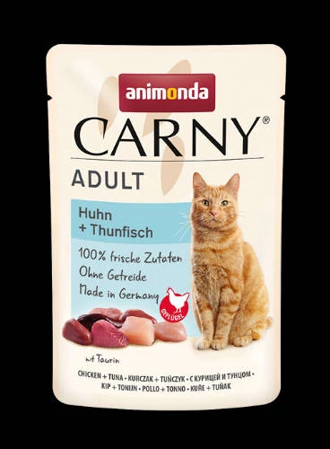 Animonda Carny Adult (csirke,tonhal) alutasakos - Felnőtt macskák részére (85g)