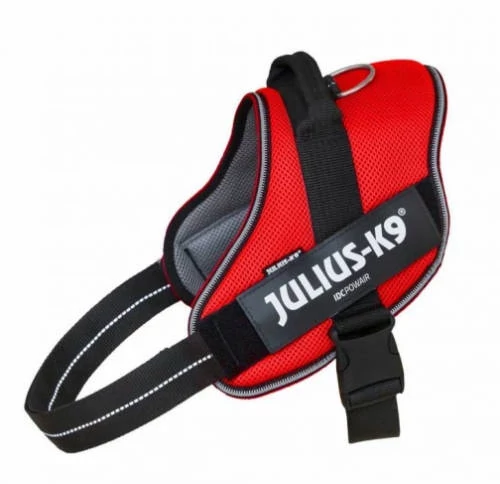 Julius-K9 IDC Powair - hám (piros,felirat) kutyák részére (2XL)