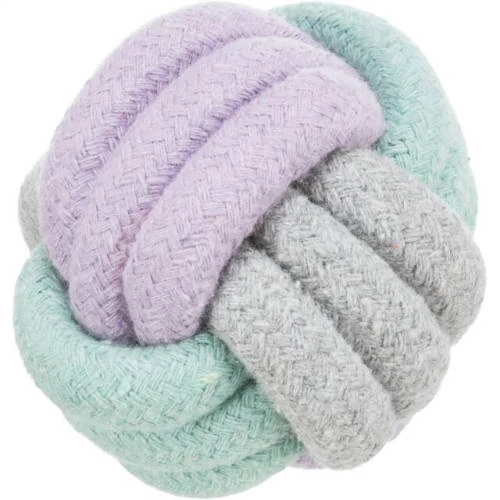 KT25.Trixie Junior Knot ball Rope - kötél játék labda (fogtisztító) kölyök kutyák részére (9cm)
