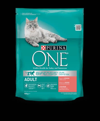 Purina ONE Adult Bifensis (lazac,gabona) száraztáp felnőtt macskák részére (800g)