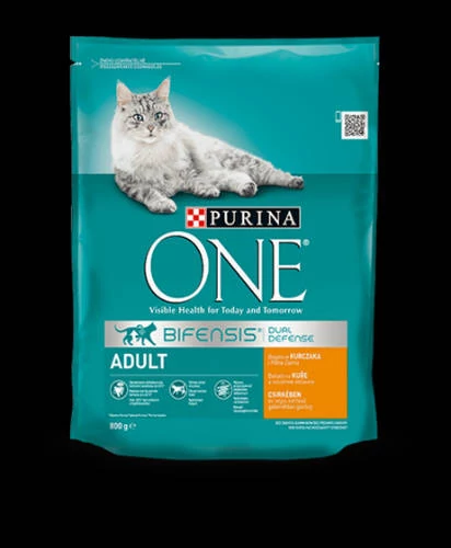 Purina ONE Adult Bifensis - száraztáp (csirke, gabona) macskák részére (800g)