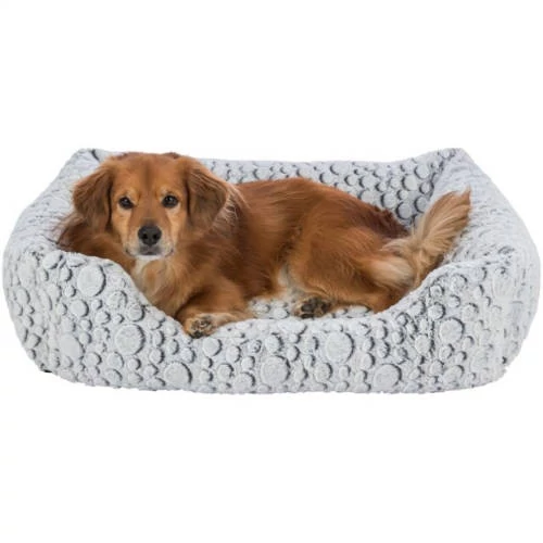 KT25.Trixie Mila Bed - szögletes,peremes fekhely (fehér/szürke) kutyák részére (50x40cm)