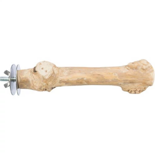 KT25.Trixie Perch with screw attachment - ülőrúd (kávéfából) díszmadarak részére (20cm /Ø20-30mm)