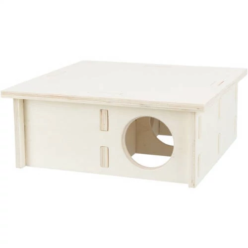 Trixie Multi-chamber house - fából készült odú (4 kamrás) egerek és hörcsögök részére (25x10x25cm)