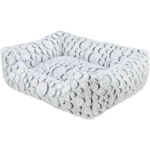 KT24:Trixie Mila Bed - négyzet alakú fekhely (fehér/szürke) kutyák részére (100x70 cm)