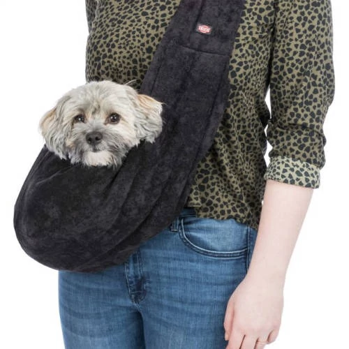 KT25.Trixie Soft front carrier - szállítótáska (fekete,szürke) kutyák részére (22x20x60cm) max:5 kg
