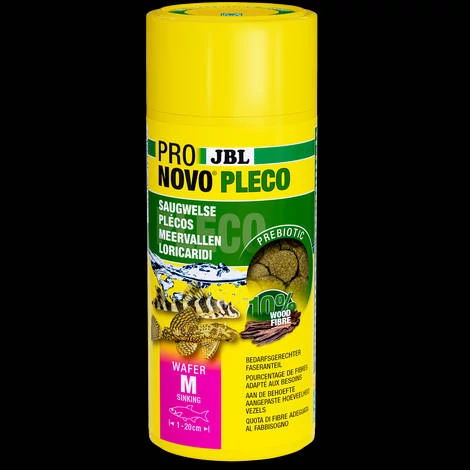 JBL ProNovoPleco - Tablettás eledel (M-es méret) növényevő harcsák részére (1-20cm) 250ml/133g