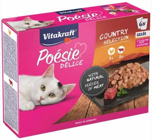 Vitakraft Poésie Delice alutasakos - nedveseledel (hal) macskák részére (6x85g)