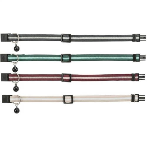 KT25.Trixie Cat Collar, Elastic - nyakörv (többféle színben, csíkos) macskák részére