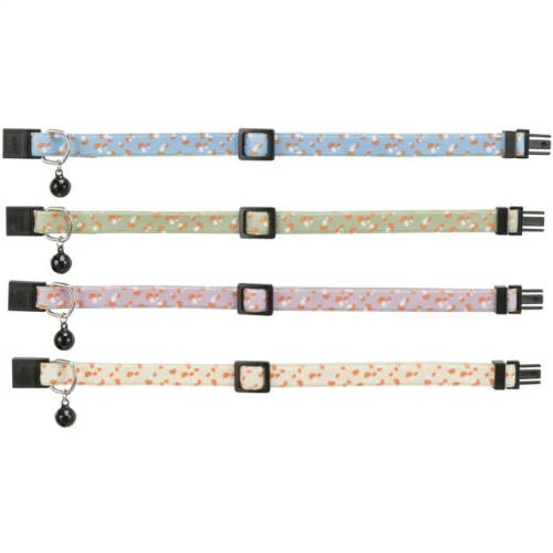 KT25.Trixie Cat Collar, Elastic - nyakörv (többféle színben, gomba mintával) macskák részére