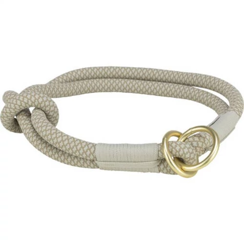 Trixie soft rope semi-choke - félfojtó nyakörv (világosszürke/szürke) kutyák részére (L-LX:55cm/Ø13mm)