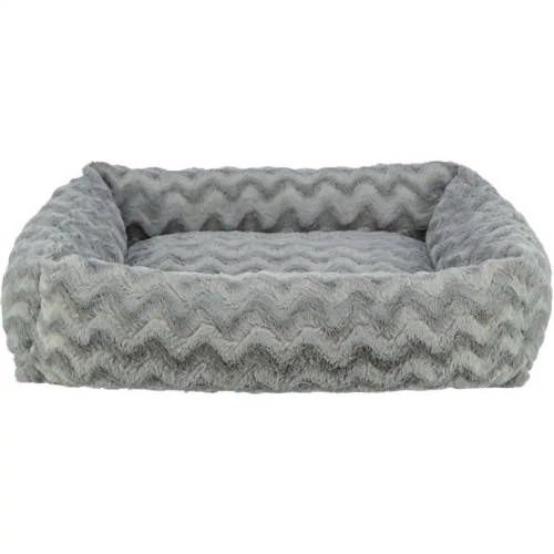KT25.Trixie Vital Loki bed - négyszögletes, peremes fekhely (szürke) kutyák részére (65x50cm)